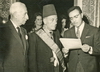 1962 - Dr. Omar Boucetta and Jamil Beyhum while decorating Eltaher