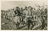 1936-1938 - Palestinian fighters marching and joking